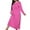 Hot Pink, variant on WMTBSRSW Plus Size Nightgowns for Women Soft Long Sleeve Nightgown Plaid Long Sleep Dress Crewneck Nightdress Nighties