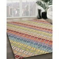 thumbnail image 3 of Ahgly Company Machine Washable Indoor Rectangle Contemporary Orange Salmon Pink Area Rugs, 2' x 3', 3 of 7