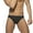 Black, variant on Men's Sexy Color Matching Beach Swimwear Sport Shorts Swim Briefs Blue,M