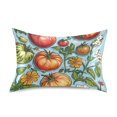 thumbnail image 7 of Yayeee Pillowcase Standard Size Set of 2 Satin Wrinkle Resistant Pillow Case, Floral Tomatoes, 7 of 7