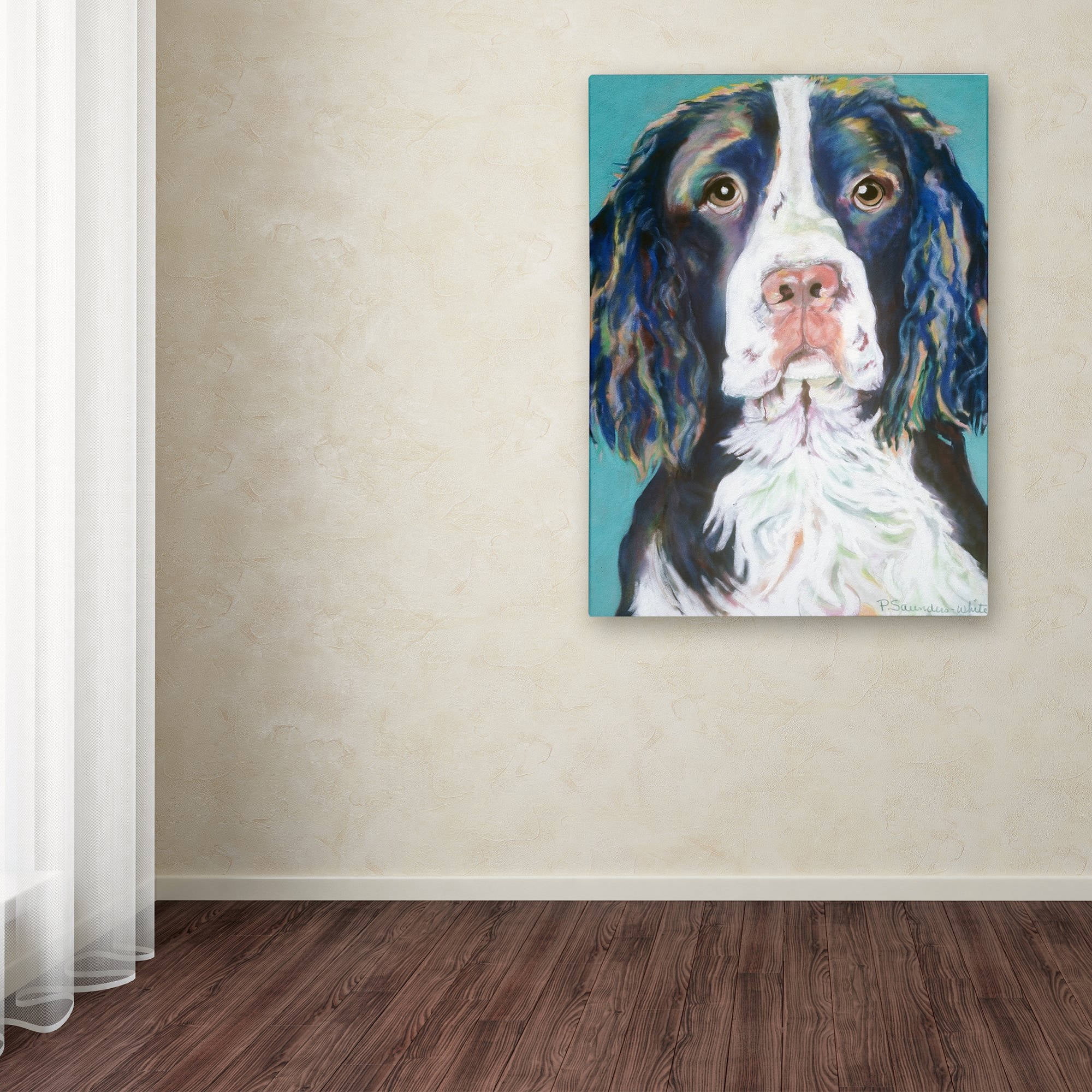 Trademark Fine Art "Dodger" Canvas Art by Pat Saunders-White