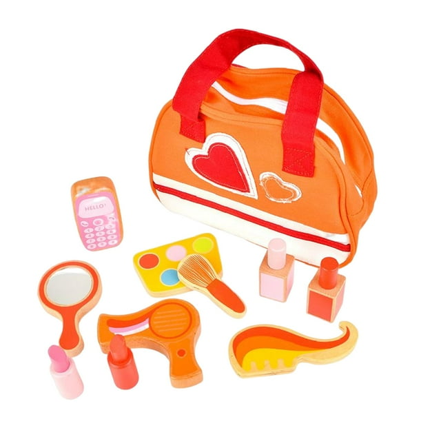 Pretend Makeup for Girls Wood Beauty Salon Toys Makeup Playset Birthday Zulema Juguetes de maquillaje de fantasía