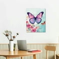 thumbnail image 3 of COMIO  Butterfly Canvas Wall Art Decor Fantasy Girls Wall Art Watercolor Art Print Butterflies for Wall Art Living Room Bedroom Canvas With Wood, 3 of 5
