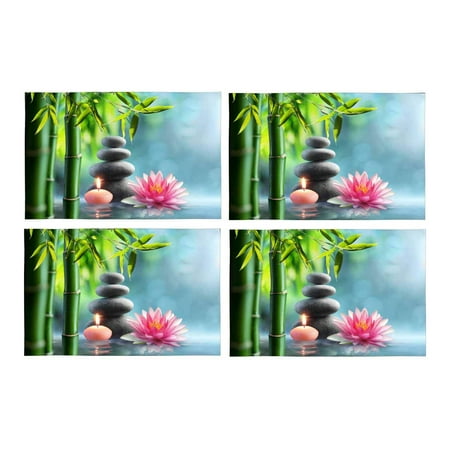 Mkhert Spa Natural Theme With Bamboo Massage Stones And Waterlily