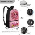 thumbnail image 5 of HUIACONG Floral Pig Kids Backpack for Teen Boys Large Capacity Water Resistant for Back to School Elementary High School Daily Travel, 5 of 6