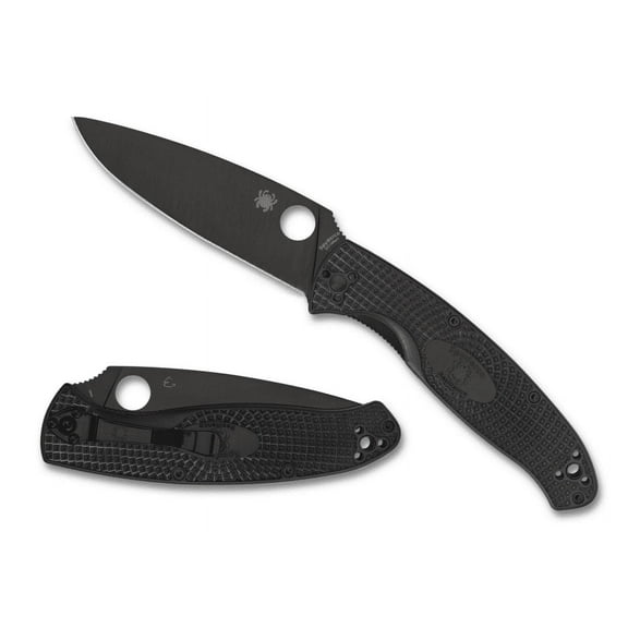 SPYDERCO Resilience Liner Lock Knife Black 8Cr13MoV Steel & Black FRN C142PBBK Pocket Knives