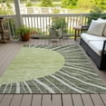 thumbnail image 6 of Addison Rugs Chantille Indoor/Outdoor Transitional Abstract Olive Washable Rectangle Rug, 2'6" x 3'10", 6 of 6