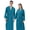 F, variant on Lightweight Robes for Women Ladies Men Couple Cloth Sleepwear White Blue Polyester Dressing Gown Kimono Bath Bath for Hotel Home Soft Robes Ladies Bath Robe