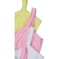 thumbnail image 6 of ToBeInStyle Girl's 4-Pack Crochet Trim Cami Training Bras - Pastel - 12 Years, 6 of 6