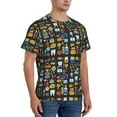 thumbnail image 2 of Vsdgher Teeth Print Men's Dry Fit Mesh Athletic Shirts Moisture Wicking Tennis T-Shirt Tops, 2 of 9