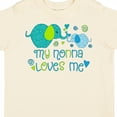 thumbnail image 4 of Inktastic My Nonna Loves Me- Cute Elephants Boys or Girls Toddler T-Shirt, 4 of 5