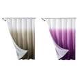 thumbnail image 4 of CSCHome Waterproof Shower Curtain Liner Polyester Solid Color Gradient Shower Curtain Sets Moldproof Bathroom Accessories, 4 of 5