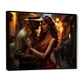 thumbnail image 2 of Designart "Dancing To The Salsa Rhythms Of Havana" Cuba Floater Framed Wall Art Prints, 2 of 5