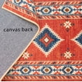 thumbnail image 6 of Custom Size Canvas Back Southwestern Terra Cotta Orange Design Runner Rugs ( 19' x 26"), 6 of 6