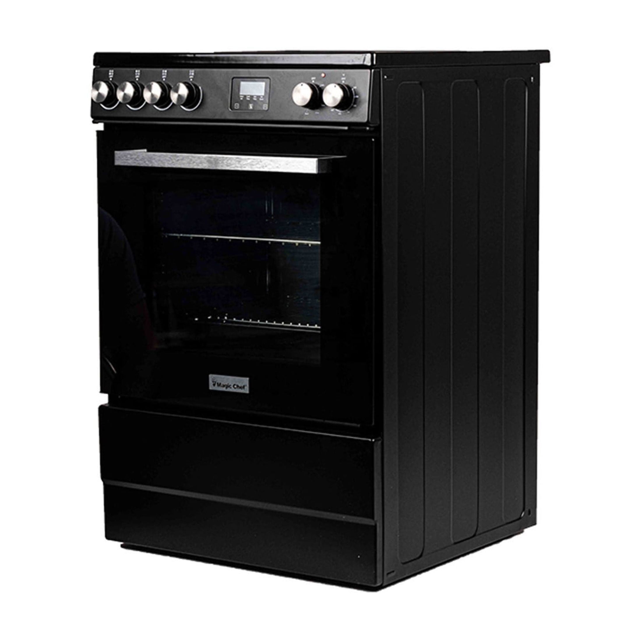Magic Chef 24 in 4 Element Freestanding Electric Range in Black in Black