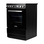 Magic Chef 24 in 4 Element Freestanding Electric Range in Black in Black