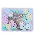 thumbnail image 1 of DRESSMINAKING PINDS POSICIONADOR DE BORDADO DIY CRAFT FIJACIÓN SER TABLES DE TABLA DE COSTIDOS Herramientas Herramientas Accesorios Color Aleatorio 4 orificios 100pcs seitruly HA012259-12, 1 of 7