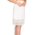 thumbnail image 3 of Springcmy Half Slips for Women Waist Slip Petticoat Underskirt 24 Inch Long Lace Trim Dress Extender, 3 of 6
