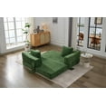 thumbnail image 5 of Folding Sofa Couch, High-Density Memory Foam Sofa Bed,  Convertible Chair Floor Couch Sleeping Mattress Futon Couch Comfy Floor Sofa Lounge for Living room Bedroom Apartment, Removable Backrest, Green, 5 of 6