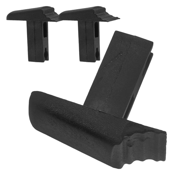 BESTYASH 3Ud Botones Para Telescópica Silicona Antideslizante Negro Fácil De Instalar Y Seguro