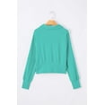 thumbnail image 5 of I AM A FASHION JUNKY Quarter Zip Stand Neck Kangaroo Pocket Sweatshirt, 5 of 6