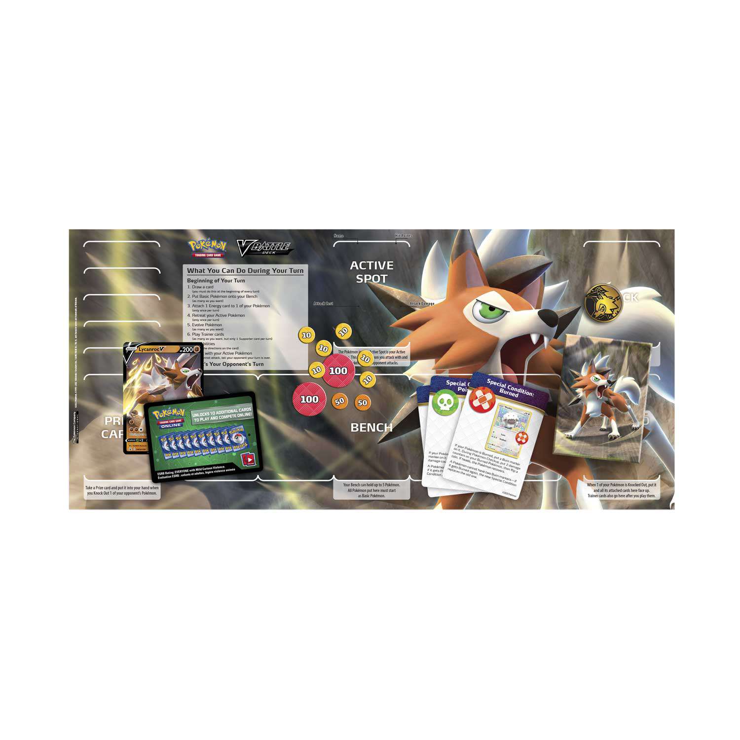 Pokemon Trading Card Game Lycanroc V Battle Deck