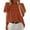 Brown, variant on MIXUE Boho Tops For Women Summer Solid Color Lace Crew Neck Short Sleeve Pullover Shirts For Women Tshirts Activewear,Black,M