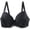 Black, variant on Push Up Lace Bra for Women Underwire Plus Size Comfortable Brassiere White XXL