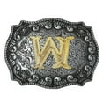 thumbnail image 4 of Western Cowboy Golden Initial Letter Buckle Letters A-Z Metal Belt Buckle Men's Accessory W, 4 of 8