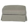 thumbnail image 5 of Sunset Trading Americana Fabric Slipcover Set for Arm Chair & Ottoman in Gray, 5 of 7