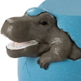 thumbnail image 6 of COSIEST Dinosaur Sculpture End Table, 14.6x16.9 inch Blue Concrete Finish Side Table Stand, 6 of 8