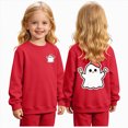 thumbnail image 2 of CAUYDY Toddler Halloween Sweatshirt Girl Boy Ghost Pullover Crewneck Long Sleeve Shirt Cute Spooky Season Tops,, 2 of 9