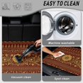 thumbnail image 4 of SEANATIVE Cargo Liner Stain-Resistant Protective Pet Cargo Mat Car Trunk Protector, Scratch-Proof Rear Mat for SUV Van Truck, Durable Car Accessories, Red-Brown Gold Floral, 4 of 4