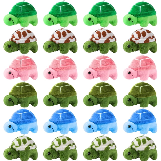 Set de 24 Peluches de Tortuga Pequeña HyDren para Niños