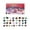 A, variant on 3D Stereoscopic Airplane Box 24PC Crystal Stone Box 24-grid Natural Crystal Stone Label Christmas Advent Calendar Hole Music Blind
