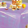 thumbnail image 6 of Waterproof Disposable Tablecloth-100x270 cm (39x106 in) Sky Blue or Purple PVC Plastic-Party Supplies,Dining Table Cover for Birthdays,BBQs,Events-1 PC, 6 of 6