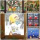 thumbnail image 2 of Pegatinas de pared de dibujos animados de Feliz Navidad, ciervo, copo de nieve, decoración del hogar, tienda, ventana, decoración de vidrio, Mural de Festival, calcomanías artísticas de pared, nuevo, 2 of 3