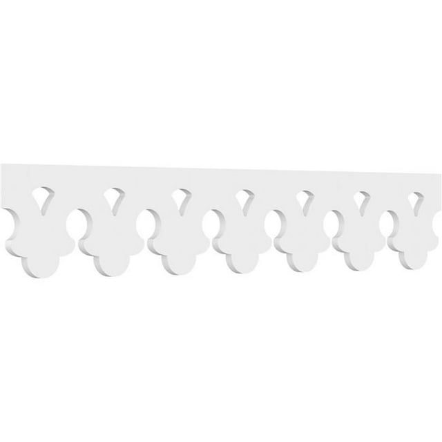 Ekena Millwork RUNP08X0625X48MUL 8 x 48 Po Pas 0,62 Po Qualité Architecturale Mûre PVC Course Garniture
