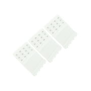 More of Me to Love Stretch Elastic Bra Extender, 4-Hook, White (3-Pack)