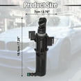 thumbnail image 3 of Unique Bargains 2 Pcs Front Left Right Headlight Washer Nozzle Sprayer Jet Fit for Audi A5 Black, 3 of 7