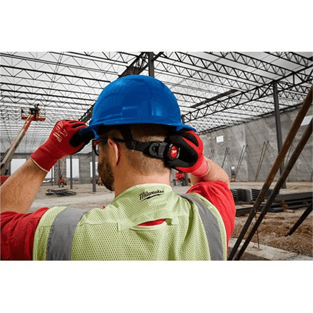 Milwaukee Tool BOLT White Full Brim Hard Hat w/6pt Ratcheting Suspension (USA) - Type 1, Class E