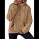 thumbnail image 1 of Suéter de Larga con Cremallera de un Cuarto para Mujer, Sudadera de Forro con Capucha, Sudaderas con Solapa, Suéteres Cálidos con Bolsillos. Caqui L, 1 of 9