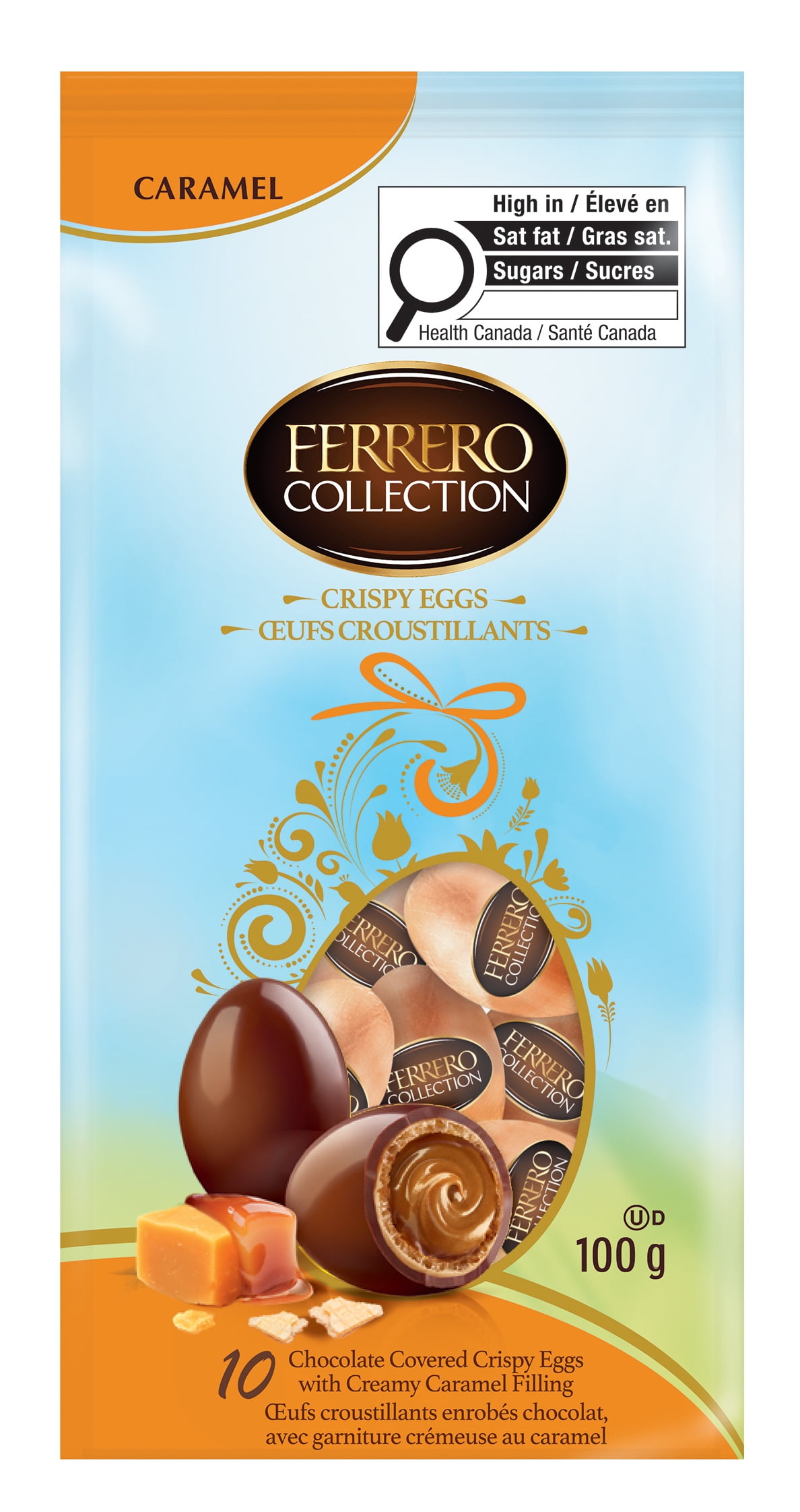 Ferrero Collection® Eggs, Caramel Chocolate Eggs, Creamy Caramel Filling, Easter Eggs
