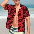 thumbnail image 5 of Lsque Playing Cards pattern Hawaiian Shirt for Men, Unisex Summer Beach Casual Short Sleeve Button Down Shirts-XX-Large, 5 of 9