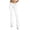 *White, variant on VBVC Women's High Waisted Flare Leg Pants , Ruched Waist Bootcut Pants For Women , Ladies' Casual Stretchy Bell Bottoms with O-Ring,Black,XS-3XL