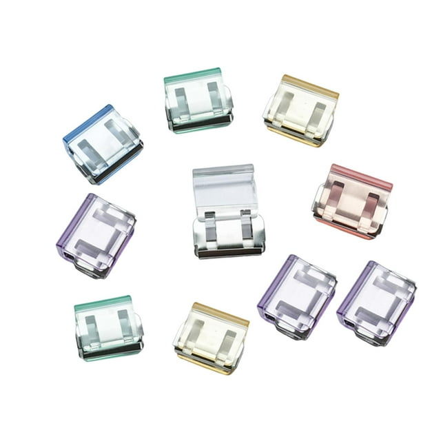 lionlar 10x Clips de Raccourcissement de Jambe Invisibles Premium Portables Antidérapants pour Pantalons Couleur Mixte