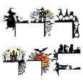 thumbnail image 4 of GZZQY Halloween Door Corner Sign Metal Witch Cat Bat Ghost Spider Web Door Topper Sign Indoor Door Window Frame Decoration, 4 of 5