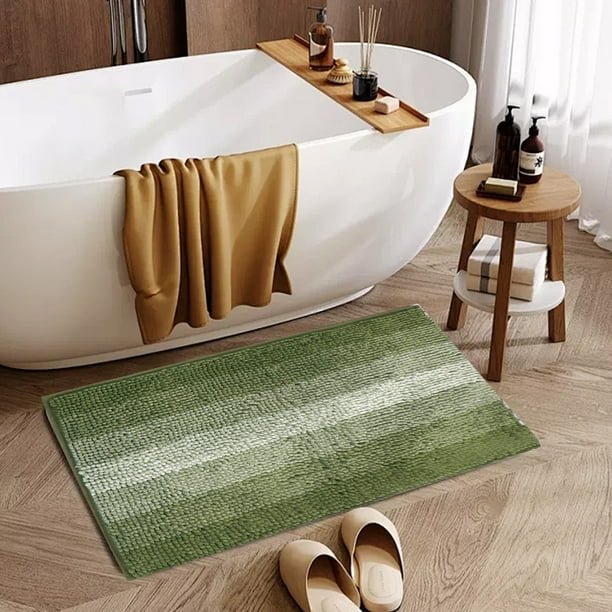 Entrada de puerta absorbente, alfombra para baño, antideslizante, de absorción de agua, diseño moderno, para hogar, suave, de material resistente, para uso diario, alfombra de cocina, de alta