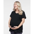 thumbnail image 4 of LA T T-Shirt 3509 Simple Women's Fine Jersey Maternity Top, 4 of 5