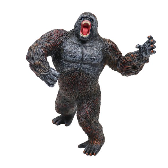 Gorilla Statue, 7.1 Inches Resin Solid Sasquatch Sculpture, Funny Bigfoot Statue Gifts, Unique Decoration Ornament for Home Office Garden Yard Bookshelf Desk Bedroom Bathroom